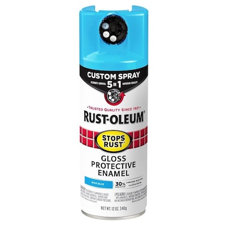 Rust-Oleum Rust Preventative Spray Paint, 12 oz Can, 6 to 10 sq-ft/can Coverage Area, Oil Base 376907