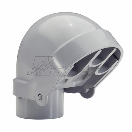 Topaz Service Entrance Cap, PVC, 2-1/2" 1117