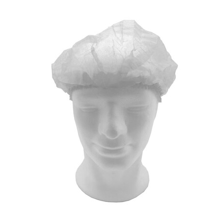 Detectamet Non-Detectable Nonwoven Bouffant Cap 24in White, 1000PK 446HH-T468-P06-X32