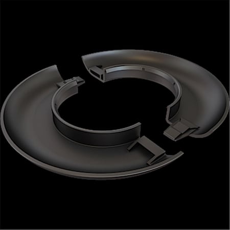 Dynamicfunction White Decorative Escutcheon Plate DY2545773