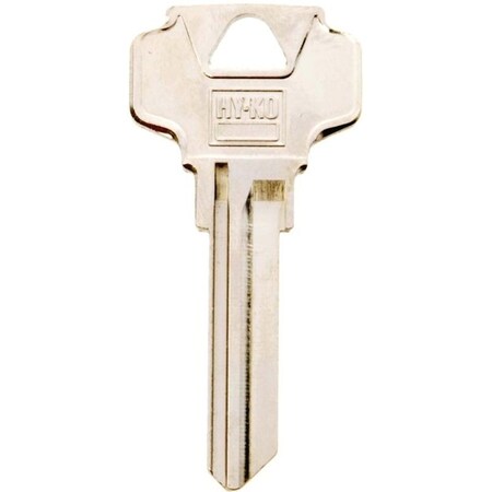 Hy-Ko Key Blank, Brass, Nickel, For: Dexter Cabinet, House Locks and Padlocks 11010DE8