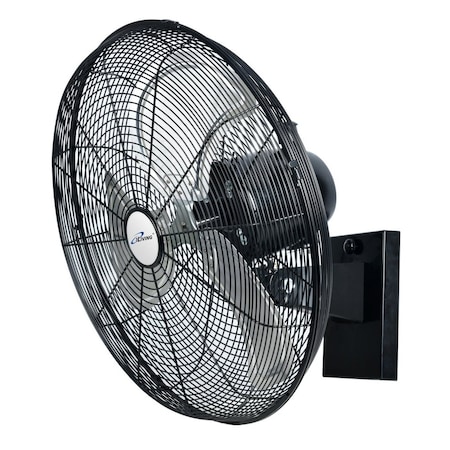 Iliving 20 in. 3 fan speeds Wall Fan in Black with Oscillating head ILG8EOSC20