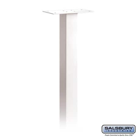 Patioplus Salsbury  Standard Mailbox Post In-Ground Mounted - White PA519960