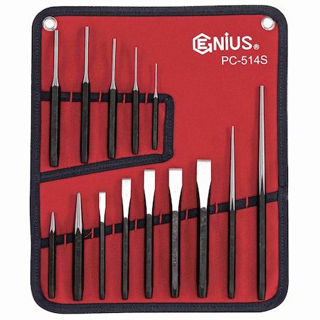 Genius Tools 14PC SAE Punch & Chisel Set PC-514S