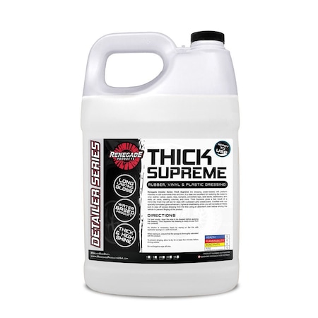 Renegade Products Usa Thick Supreme Rubber, Vinyl, & Plastic Dressing 1 Gallon LFGBS708G01