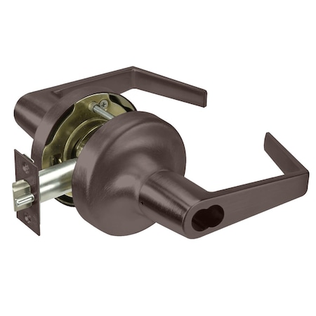 Yale Grade 2 Entry Cylindrical Lock, Augusta Lever, SFIC Less Core, Dark Oxidized Bronze Finish, Non-han B-AU5304LN 613E
