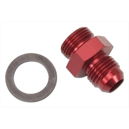 Edelbrock 8087 Blue Anodized Aluminum Carburetor Inlet Fitting E11-8087