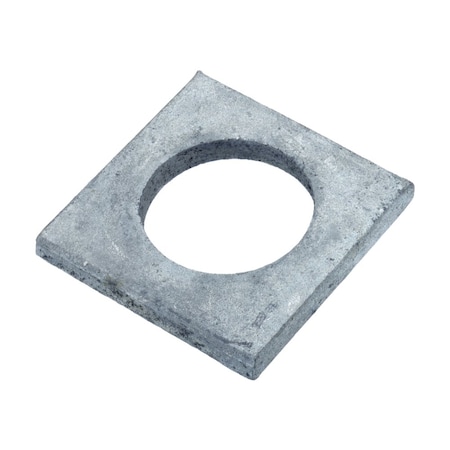 Zoro Select Square Washer, Fits Bolt Size M24 , Steel Zinc-Plated Finish Z8924-ZN