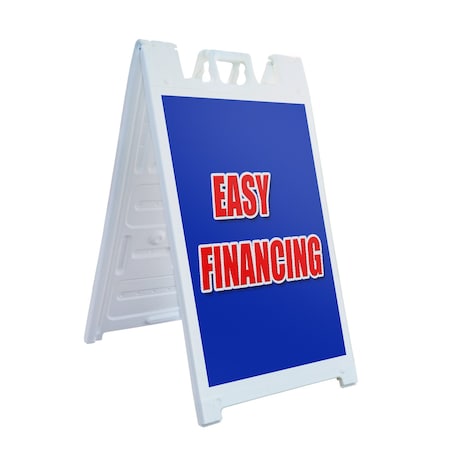 Signmission Easy Financing, A-Frame & 2 Sign Inserts, Heavy-Duty Plastic Frame SBHD-C-2436-Easy Financing