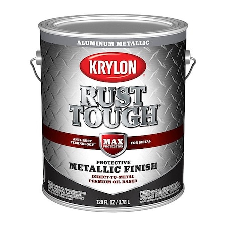 Krylon Rust Tough Enamel, Aluminum, 1Gal K09742008