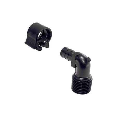 Flair-It PEX ELBW MPT 1/2X1/2, 2PK 30803