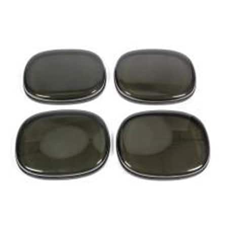 Complete Athlete GT040 Plastic Smoke Complete Headlight Cover for ZR-1 Chevy Corvette 1991-1996 - 4 Piece CO1387502