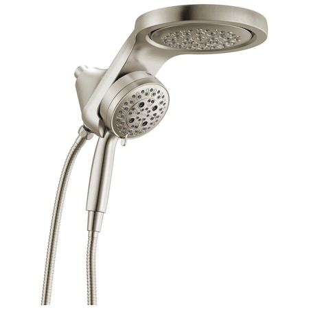 Delta Universal Showering Components 6-Setting Hydrorain With Proclean In Lumicoat Stainless 56000-SS-PR25