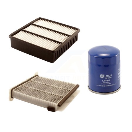 Pur 1x Air + 1x Cabin + 1x Engine Oil Filter Filter 3 Total Kit For Mitsubishi Lancer KFM-100077