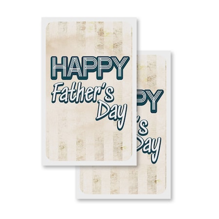 Signmission Father's Day, Vinyl Decals Only 24 Inch x 36 Inch, Vinyl Decal, 2PK DSB-2436-2PACK-30375