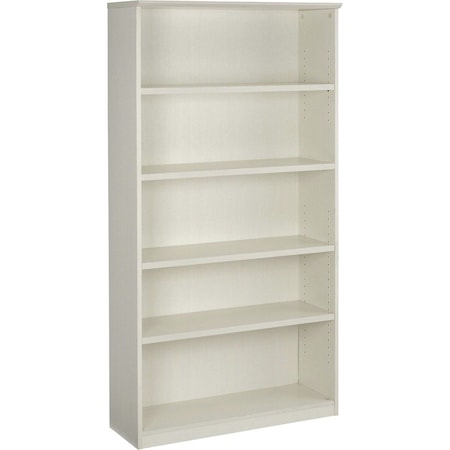 Mayline Medina Bookcase, 5 Shelf, Sea Salt MVB5TSS