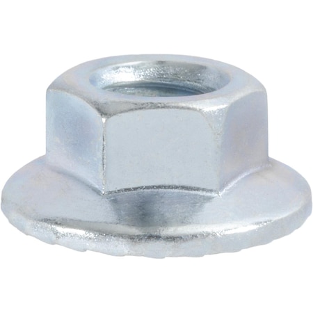 Auveco Spin Lock Nut withSerrations 5/16-18 Thread 13/16in O.D. - Zinc, 100PK 24164