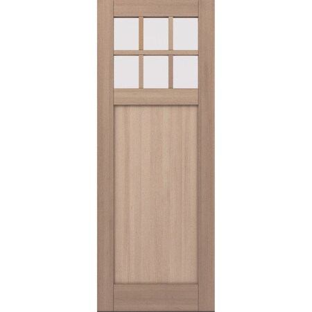 Doornmore CRF-P1G6, 37.75" x 98" ( 36" Door) Left Hand, Mahogany SDL 6 Lite Exterior Door CRF-P1G6-SW-3696_1_LI