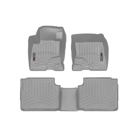 Weathertech Grey, Front and Rear Floorliners 461607-1-2