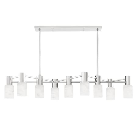 Hudson Valley Lighting Centerport 9 Light Linear 47.5 In. Polished Nickel 4248-PN