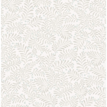 Chesapeake Chrysantha Light Grey Berry Branches Wallpaper 4148-27445