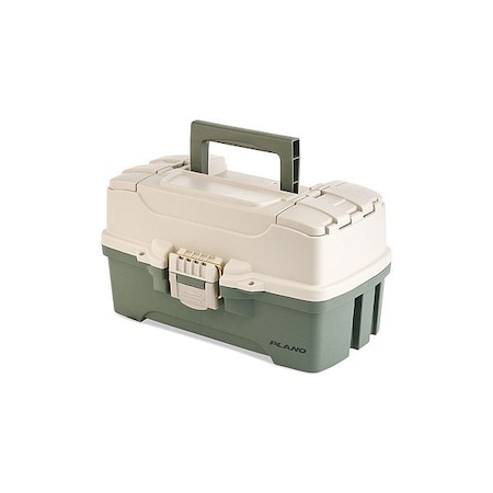 Plano 2 Tray Tool Box, Green/Tan P000404