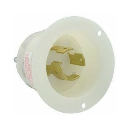Leviton Industrial Grade Flanged Inlet 30 Amp, 120/208 Volt 3PY 3434-C