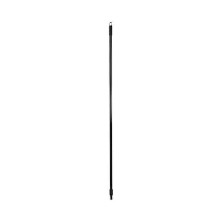 Boardwalk Fiberglass Broom Handle, Nylon Plastic Threaded End, 1in dia x 60in, Black BWK636