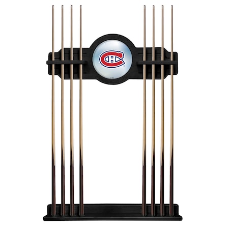 Holland Bar Stool Co Montreal Canadiens Cue Rack in Black Finish CueBKMonCan