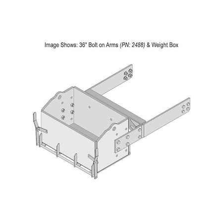 K&M Mfg 36-In. Bolt on Arms (BOA) Kit for John Deere 9030 4WD Series Heavy-Duty Green 2488
