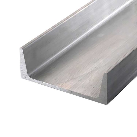 Online Metal Supply 4 in x 1.58 in x 0.180 in x 60 in, 6061-T6 AS Aluminum Channel 6061ASCHLW4H1.58T0.18L60.1