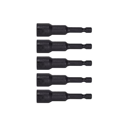 Century Drill & Tool 7/16in POWER NUTSETTER BLK 5PK 68777