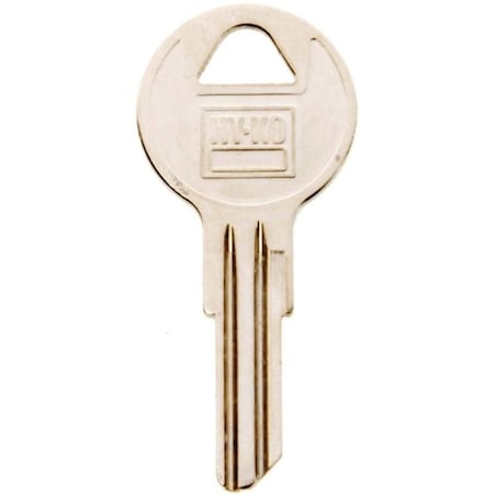 Hy-Ko Key Blank, Brass, Nickel, For: Yale Cabinet, House Locks and Padlocks 11010Y12