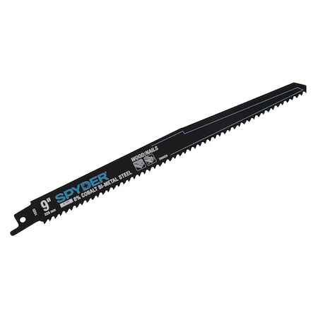 Spyder 9 Inch 6 TPI Bi-Metal Reciprocating Saw Blade, 5 Pieces - 200424-5