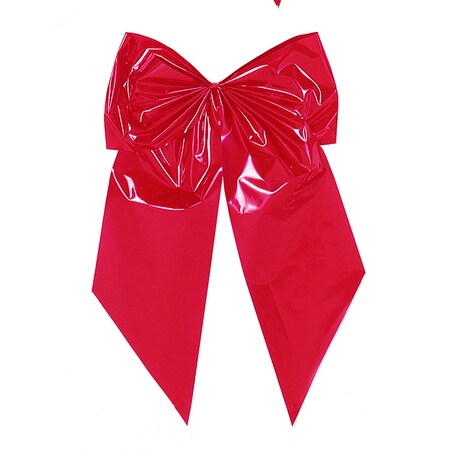 Holiday Trims Red 2 Loop Christmas Bow 24 in. 7256