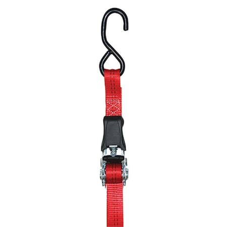 Homepage 1 in. x 15 ft. Ratchet Tie-Down with S-Hook HO3262132