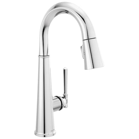 Delta Emmeline Single Handle Pull-Down Bar/Prep Faucet 9982-PR-DST