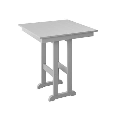 Polybird 33" SQUARE TABLE "COUNTER HEIGHT" WHITE POLYBIRD P18-C