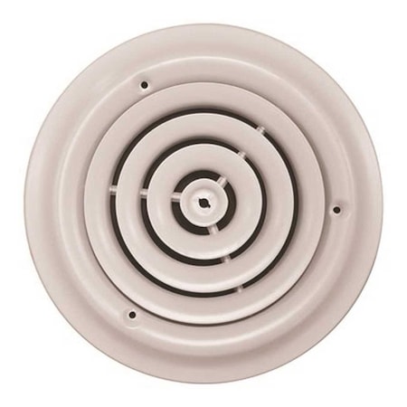 Truaire 6 in. White Round Ceiling Diffuser (Duct Opening Measurement) 800-06