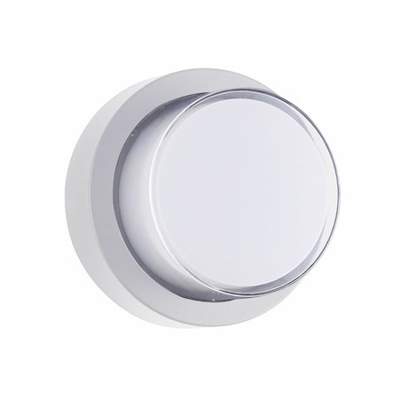 Sunlite LED White Round Modern Outdoor Light Fixture, 12W 850 Lumens Color Selectable 30K/40K/50K 85105-SU