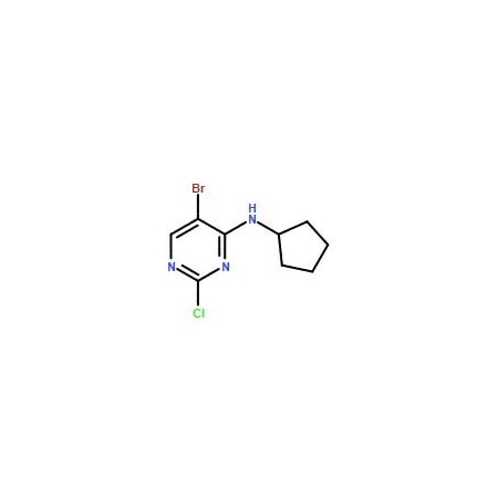 Ak Scientific 5-Bromo-2-chloro-N-cyclopentylpyrimidin-4-amine (1g), CAS 733039-20-8 Y6372-1g
