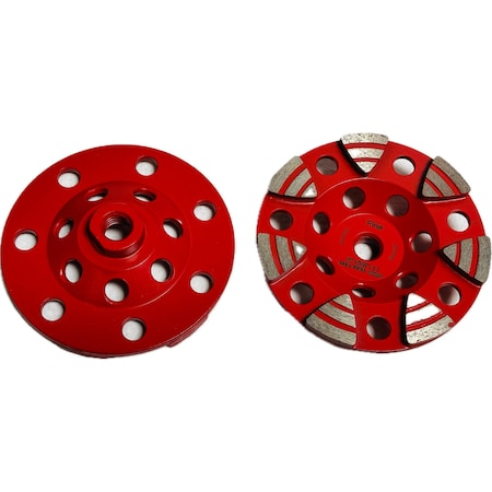Vantage Product E Segmented Cup Wheel, Concrete Cutting, 4'', Coarse TASEG5J7A1HT120