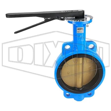Dixon Wafer Style Butterfly Valve, 6 in Nominal, 150 lb, Ductile Iron Body, PTFE Bushing Softgoods BBFVW600E
