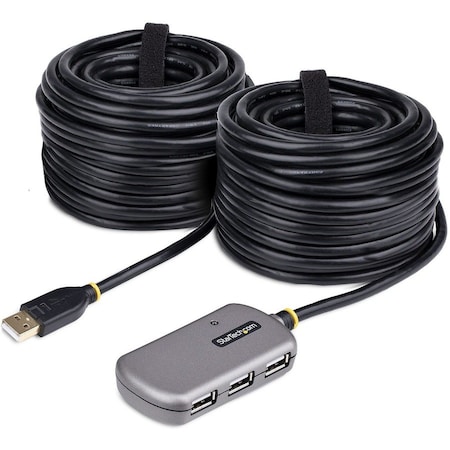 Startech.Com USB EXTENDER HUB, 24M USB 2.0 EXTENSION CABLE WITH 4-PORT USB-A HUB, ACTIVE/BUS U02442-USB-EXTENDER