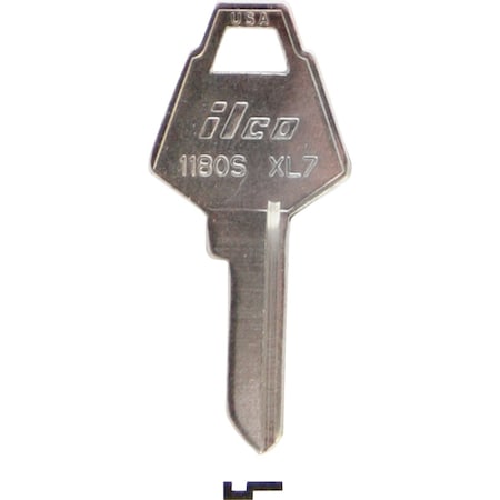 Ilco Nickel Plated Mailbox Key 1180S, 10PK IAL4685100B