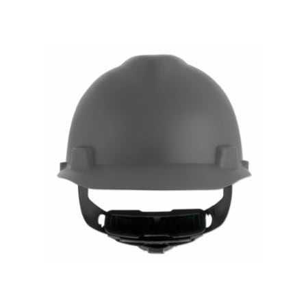 Msa Safety V-Gard Cap-Style Hard Hat with Fas-Trac III Suspension, Matte, Grey 454-10203084