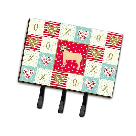 Carolines Treasures 6 x 2 x 9 in. Sato Dog Love Leash or Key Holder CK5891TH68