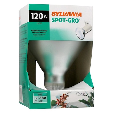 Sylvania Incandescent Lamp, 120 W, BR40 Lamp, Medium E26 Lamp Base, 1750 Lumens, 2700 K Color Temp 15836