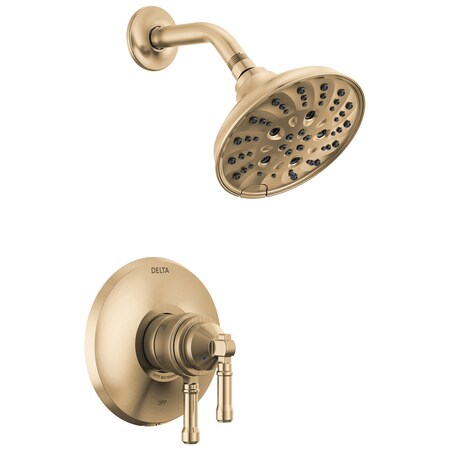 Delta Broderick 17 Series Shower Trim In Lumicoat Champagne Bronze T17284-CZ-PR