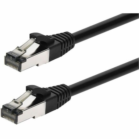 Monoprice CAT8 3FT BLACK PATCH CABLE DOUBLE SHIELDED S/FTP 28AWG 2GHZ 40G PURE 45442